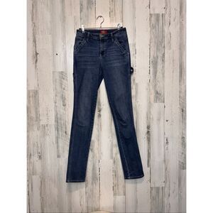 Dickies Women’s Carpenter Jeans Size 31/26 Dark Wash Utility Workwear Straight L